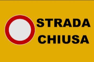 Avviso chiusura strada